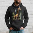 Brachiosaurus Dinosaur Motif Illustration Brachiosaurus Kapuzenpullover Geschenke für Ihn