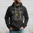 Burger Das Ist Was Ich Esse Und Weiß Dinge Kapuzenpullover Geschenke für Ihn