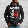 Damen Lustige Kugel & Kegel I Kegeln I Kegeln Ist Mein Ding Mit-Ausschnitt Kapuzenpullover Geschenke für Ihn