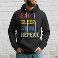 Eat Sleep Swim Repeat Schwimmer Schwimmen Kapuzenpullover Geschenke für Ihn