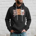 Kawaii Gamer Gaming Cat Boba Cat Bubble Tea Ramen Cats Hoodie Gifts for Him