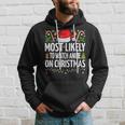 Most Likely To Watch Anime On Christmas Cool Anime Christmas Hoodie Gifts for Him