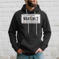 Martinez Last Name Puerto Rico License Plate Kapuzenpullover Geschenke für Ihn