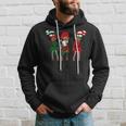 Merry Christmas Black Afro African Santa Hat Elf Melanin Kid Hoodie Gifts for Him