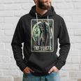 Tarot Card The Toker 420 Cannabis Skeleton Stoner Weed Goth Hoodie Gifts for Him