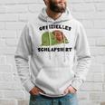 Offizielles Schlaf Schildkröte Turtle Gray S Kapuzenpullover Geschenke für Ihn