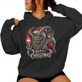 Goth Santa Claus Gothic For Krampus Ugly Christmas Women Hoodie