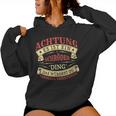 Women's With-Neck Achtung Es Ist Ein Schröder Ding Surname Name Plate Kapuzenpullover für Damen