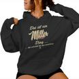 Women's With-Neck Das Ist Ein Miller Ding Family Miller Kapuzenpullover für Damen