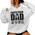 Equestrian Dad Horse Rider Father Humor Fathers Day Women Hoodie