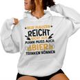 Maurer Beer Slogan Blue S Kapuzenpullover für Damen