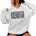 Rz Initials R Z Name Surname Onomastics Onomatology Gray Kapuzenpullover für Damen