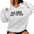 Women's Das Böse Hat Titen Titten Tittchen Teufel Teufelchen Horns Kapuzenpullover für Damen