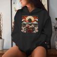 Art Japonaisintage Coucher De Soleil Montagne Floral Geisha Sweat à capuche femme Cadeaux pour elle