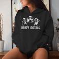Teacher Saying Heavy Metals Rocks Chemistry Music Love Women Hoodie Gifts for Her