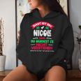 Women's Das Ist Ein Nicole Ding Du Würdest Es Nichterstehen Name With-Neck Kapuzenpullover für Damen Geschenke für Sie