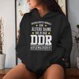 Women's Ddr Ossi Ostdeutschland Saying Older Lady Surprise Kapuzenpullover für Damen Geschenke für Sie