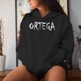 Women's Ortega Last Name American Hispanic Mexican Spanish Family Kapuzenpullover für Damen Geschenke für Sie