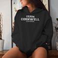 Women's Team Cornwell Proud Surname Last Name With-Neck Kapuzenpullover für Damen Geschenke für Sie