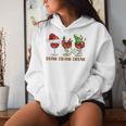 Drink Drank Drunk Wine Santa Christmas Blue Kapuzenpullover für Damen Geschenke für Sie