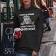 Ich Darf So Aussehen Ich Hatte Spätschicht Coffee Owl Kapuzenpullover für Damen Lustige Geschenke