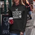 Women's Cooking Koch Das Ist Was Ich Mache Ich Koche Und Weiß Dinge Kapuzenpullover für Damen Lustige Geschenke