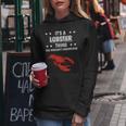 Women's Ist So Ein Hummer Ding Slogan Lobster With-Neck Kapuzenpullover für Damen Lustige Geschenke