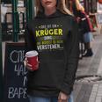 Women's With-Neck Das Ist Ein Krüger Kapuzenpullover für Damen Lustige Geschenke