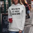 Women's Mea Culpa Ist Nicht Mein Ding Blue Kapuzenpullover für Damen Lustige Geschenke