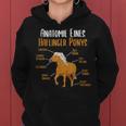 Anatomy Of A Haflinger Pony Haflinger Horse Kapuzenpullover für Damen