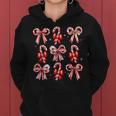Candy Cane Christmas Coquette Holiday Christmas Women Women Hoodie