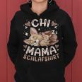 Chi Mama Schlaf Mutter Chihuahua Mit Welpe Muttertag Kapuzenpullover für Damen