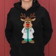 Christmas Nurse Reindeer Scrubs Uniform Kapuzenpullover für Damen