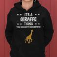 Damen Ist So Ein Giraffe Ding Lustiger Spruch Giraffen Mit-Ausschnitt Kapuzenpullover für Damen