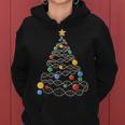 Dna Christmas Tree Science Puns Christmas Teacher Women Hoodie