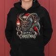 Goth Santa Claus Gothic For Krampus Ugly Christmas Women Hoodie