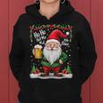 Ho Ho Hol Mir Mal Ein Bier Santa Claus Beer Kapuzenpullover für Damen