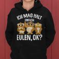 Ich Mag Halt Owls Children's Girls' S Kapuzenpullover für Damen