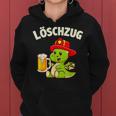 Löschzug Feuerwehr Beer Dino Fireman Kapuzenpullover für Damen