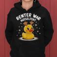 Renter War Ausgeltert Christmas Duck Kapuzenpullover für Damen