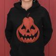 Scary Pear Pumpkin Jack O Lantern Halloween Women's Hoodie