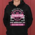 Women's Christina Name First Name Name Day Das Ist Ein Christina Ding Kapuzenpullover für Damen