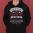 Women's Clarinettist Musician Das Ist So Ein Klarinettending Kapuzenpullover für Damen