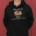 Women's Das Ist Ein Fuchs Ding Family Fox With-Neck S Kapuzenpullover für Damen