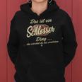 Women's Das Ist Ein Schlosser Ding Family Locksmith With-Neck Kapuzenpullover für Damen