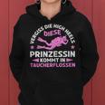 Women's Diese Prinzessin Kommt In Diving Fins Sports Diving S Kapuzenpullover für Damen