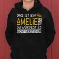 Women's First Name Amelie Name Day Saying Das Ist Ein Marion Ding Kapuzenpullover für Damen