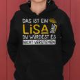 Women's First Name Lisa Name Day Saying Das Ist Ein Lisa Ding Kapuzenpullover für Damen