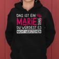 Women's First Name Marie Name Day Saying Das Ist Ein Birgit Ding With-Neck S Kapuzenpullover für Damen