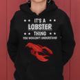 Women's Ist So Ein Hummer Ding Slogan Lobster With-Neck Kapuzenpullover für Damen